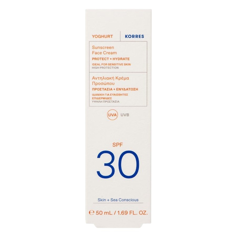 KORRES Jogurtowy krem przeciwsłoneczny do twarzy SPF30 Ochrona przeciwsłoneczna 50 ml Damski