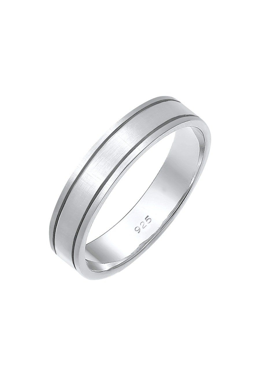 Elli PREMIUM Damska obrączka ślubna w parze srebro 925 Sterling Silver Pierścionki 1 ct Damski