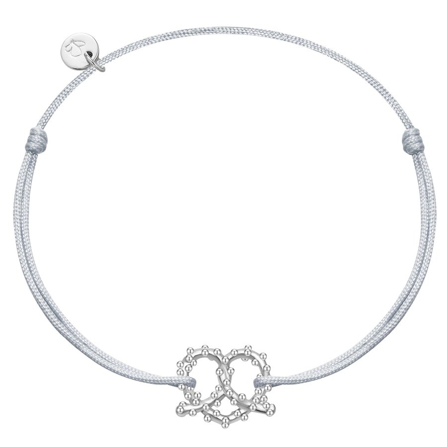 Glanzstücke München Bransoletka Precel serce Srebro wysokiej próby Srebrny Bransoletki 1 ct Damski