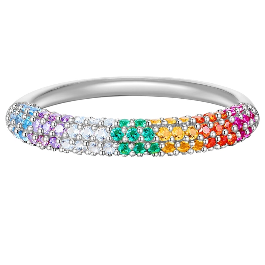 Glanzstücke München Srebrny pierścionek srebro wysokiej próby Cyrkonia srebrny Pierścionki 1 ct Damski