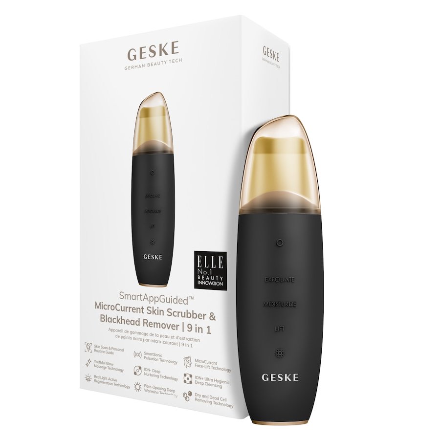 Geske SmartAppGuided™ MicroCurrent Skin Scrubber & Blackhead Remover 9 in 1 Peeling do twarzy 1 ct
