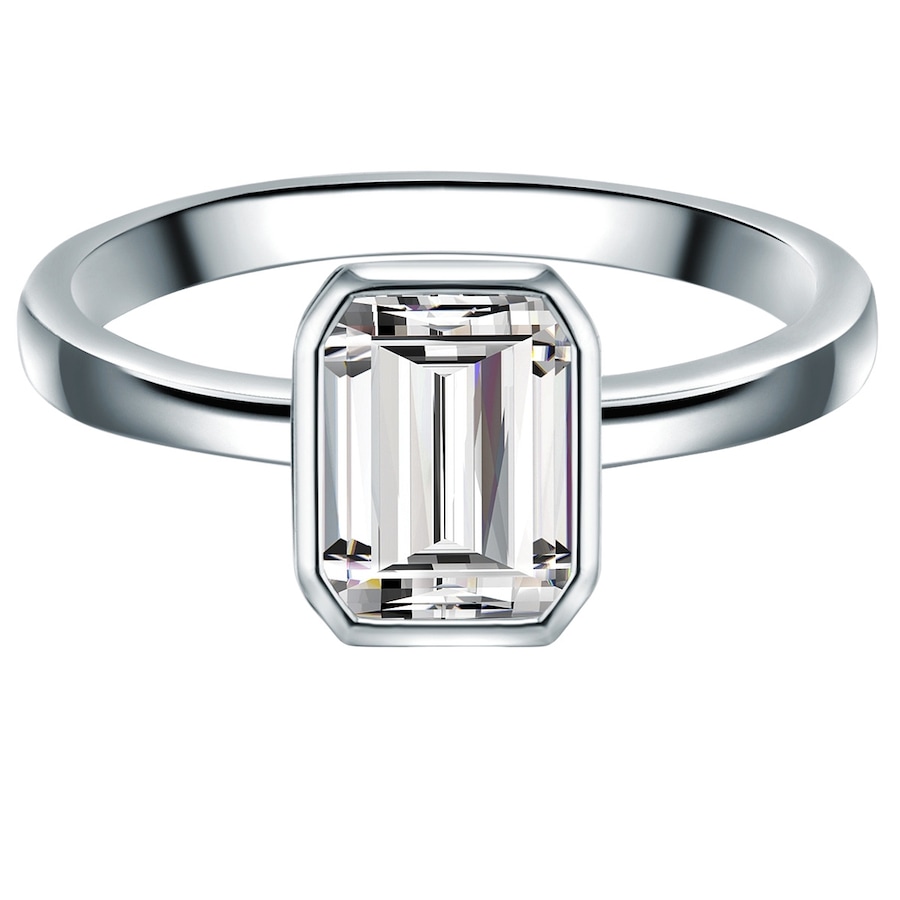 Trilani Srebrny pierścionek srebro wysokiej próby Cyrkonia srebrny Pierścionki 1 ct Damski