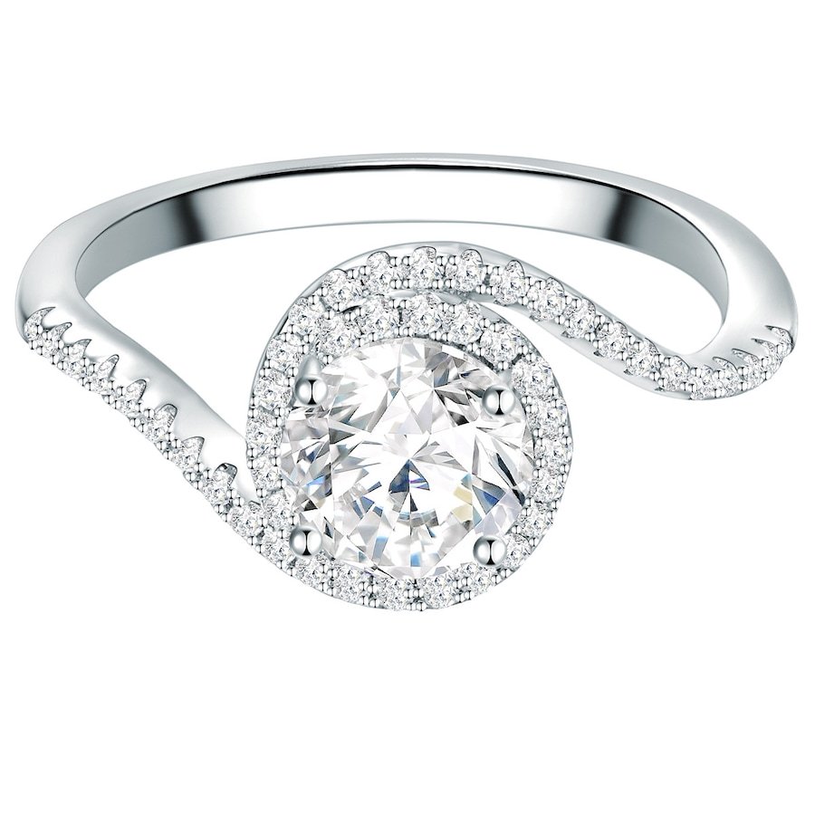 Trilani Srebrny pierścionek srebro wysokiej próby Cyrkonia srebrny Pierścionki 1 ct Damski