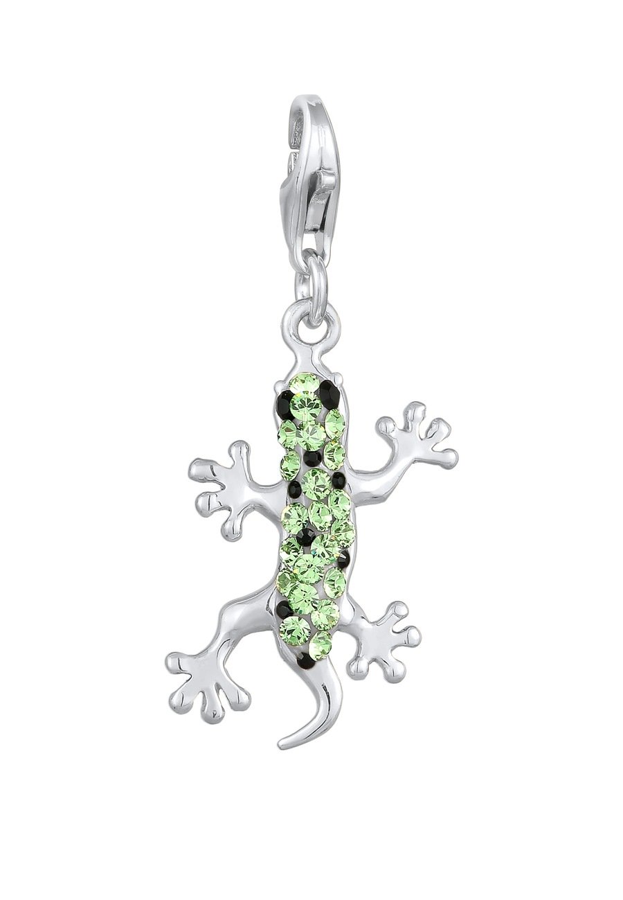 Nenalina Damski wisior Gecko z kryształami w srebrze próby 925 Sterling Silver Wisiorki 1 ct