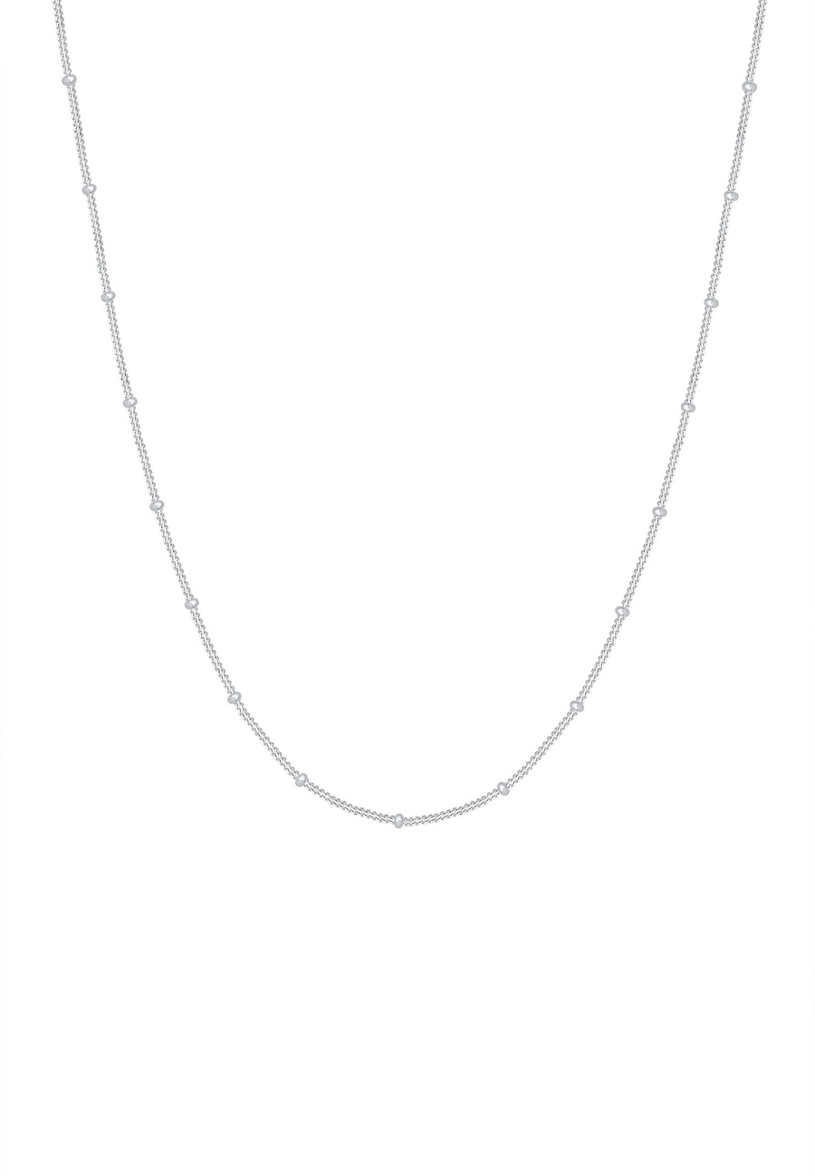 Elli Damski łańcuszek kulka Basic Classic delikatne srebro 925 Sterling Silver 80988 Naszyjniki 1 ct
