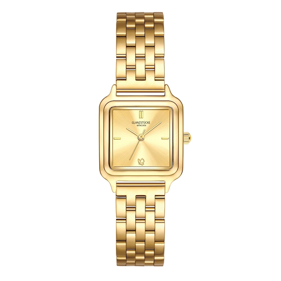Glanzstücke München Zegarek na reke ze stali nierdzewnej w kolorze zlotym Zegarki damskie 1 ct Damski