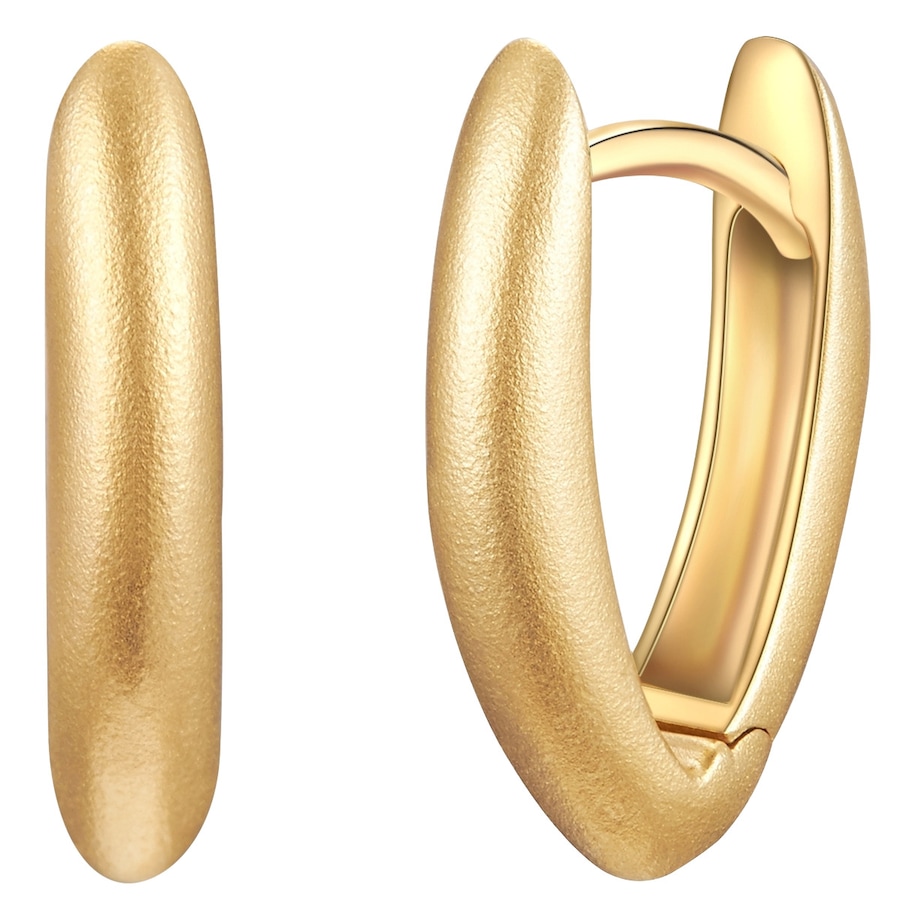 Rafaela Donata Kolczyki z Srebro wysokiej próby w Żółte złoto Kolczyki koła 1 ct Damski