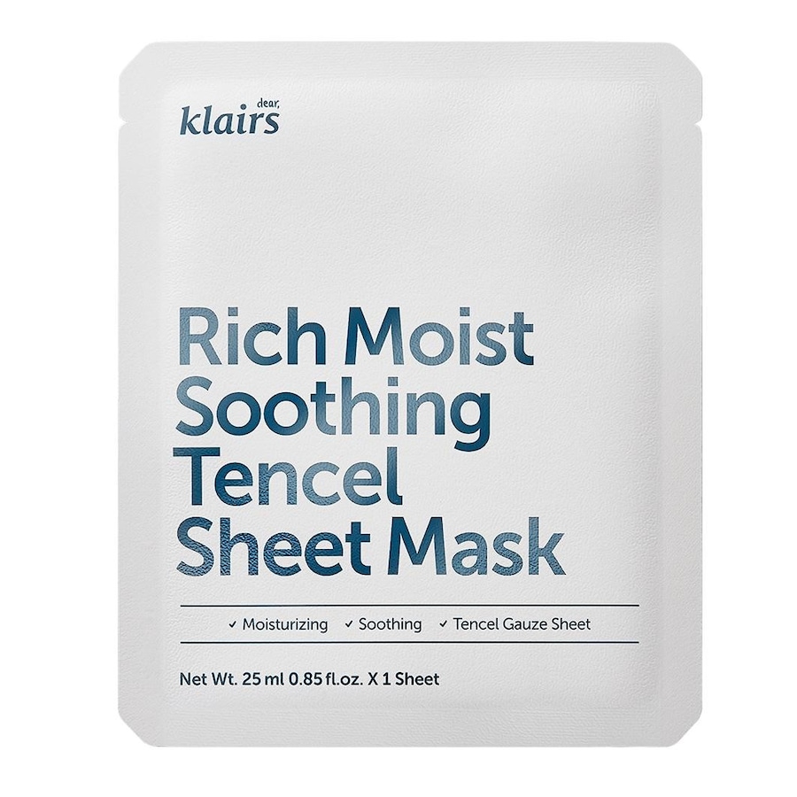 Dear Klairs Rich Moist Soothing Sheet Mask Maseczki w płachcie 25 ml