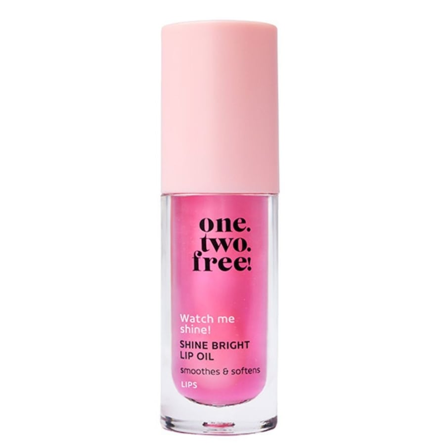 one.two.free! Krok 3. Pielęgnacja Shine Bright Lip Oil Olejek do ust 5 ml Srebrny