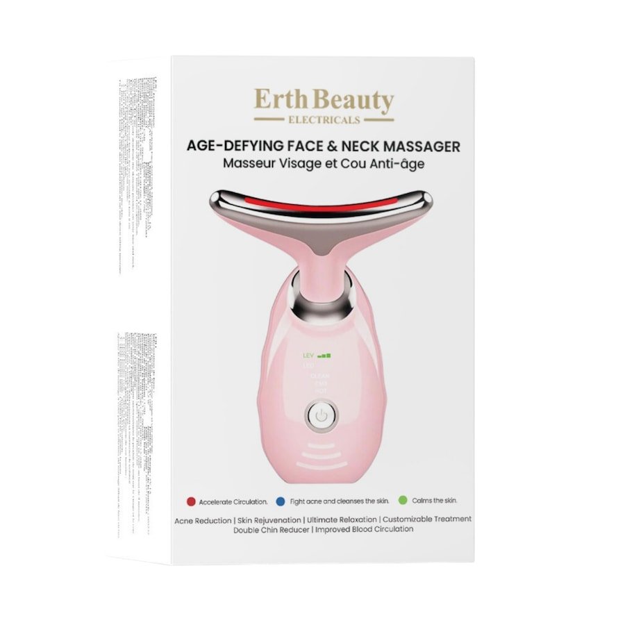 ErthSkin London Masażer przeciwstarzeniowy do twarzy i szyi różowy Urządzenia do masażu twarzy 1 ct Damski