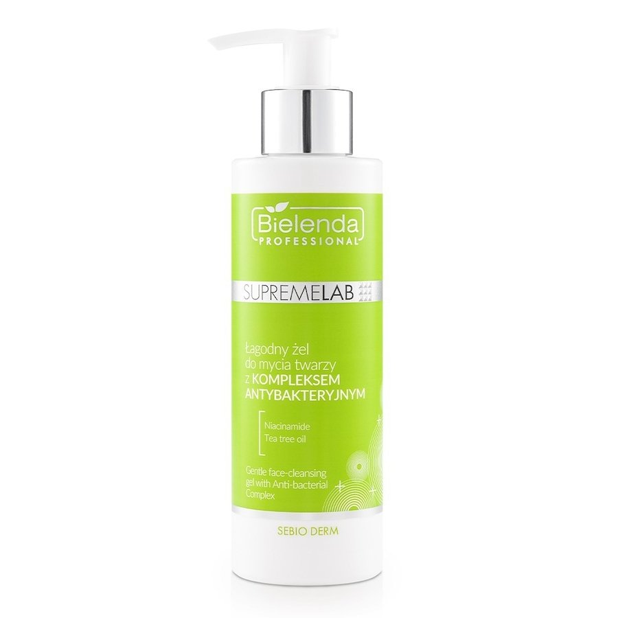 Bielenda Professional Sebio Derm Łagodny żel do mycia twarzy z Kompleksem Antybakteryjnym Kremy do twarzy 200 g