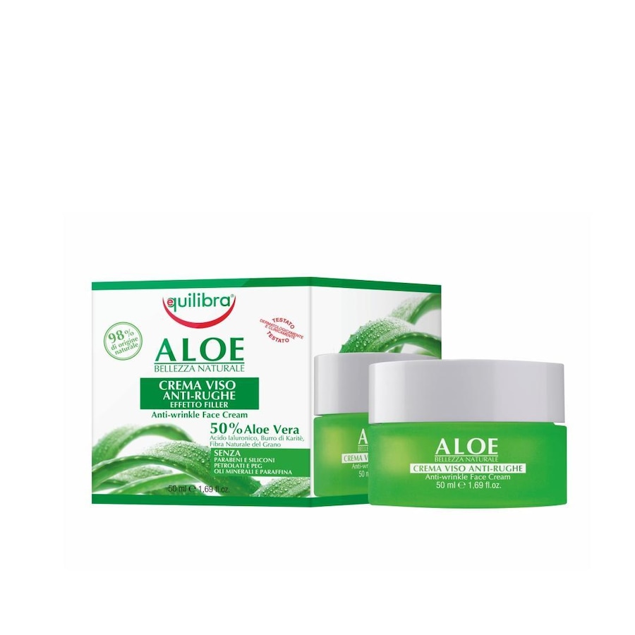 Equilibra Aloesowy krem przeciwzmarszczkowy efekt wypełnienia Kremy do twarzy 50 ml