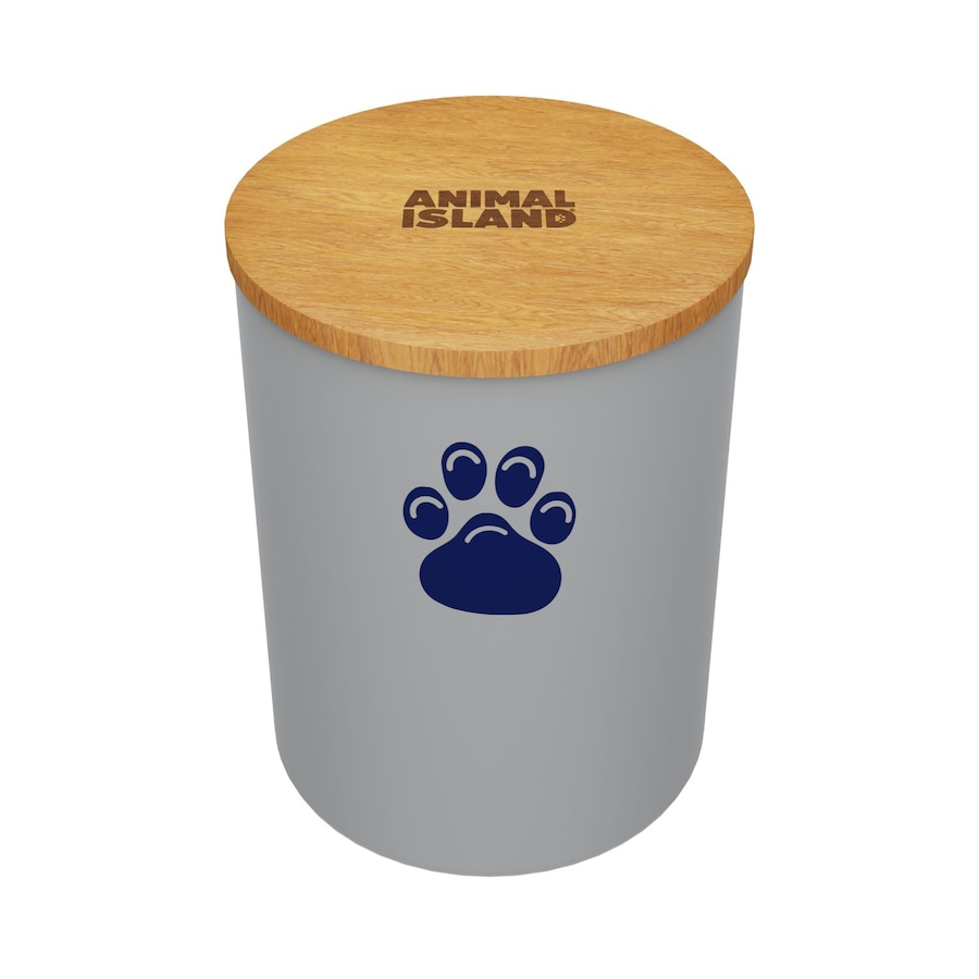 Animal Island Pojemnik na karmę S, Psia główka Szampony 3000 ml Szary