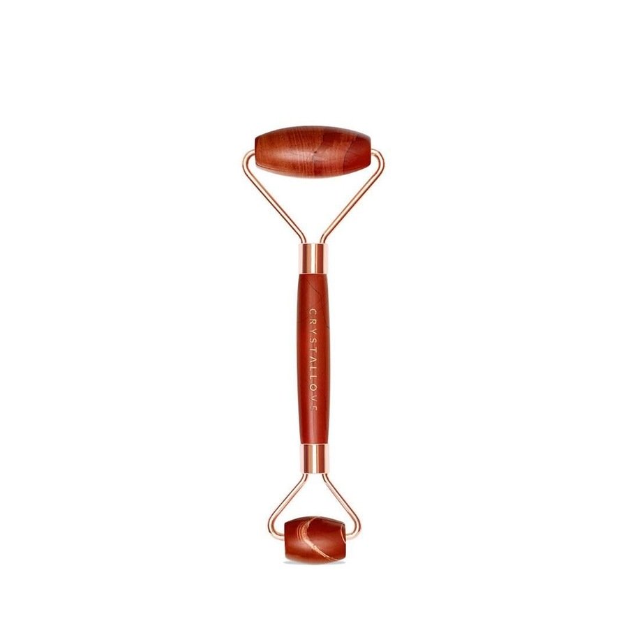 Crystallove Masażer do twarzy z Jaspisu Czerwonego Urządzenia do masażu twarzy 1 ct