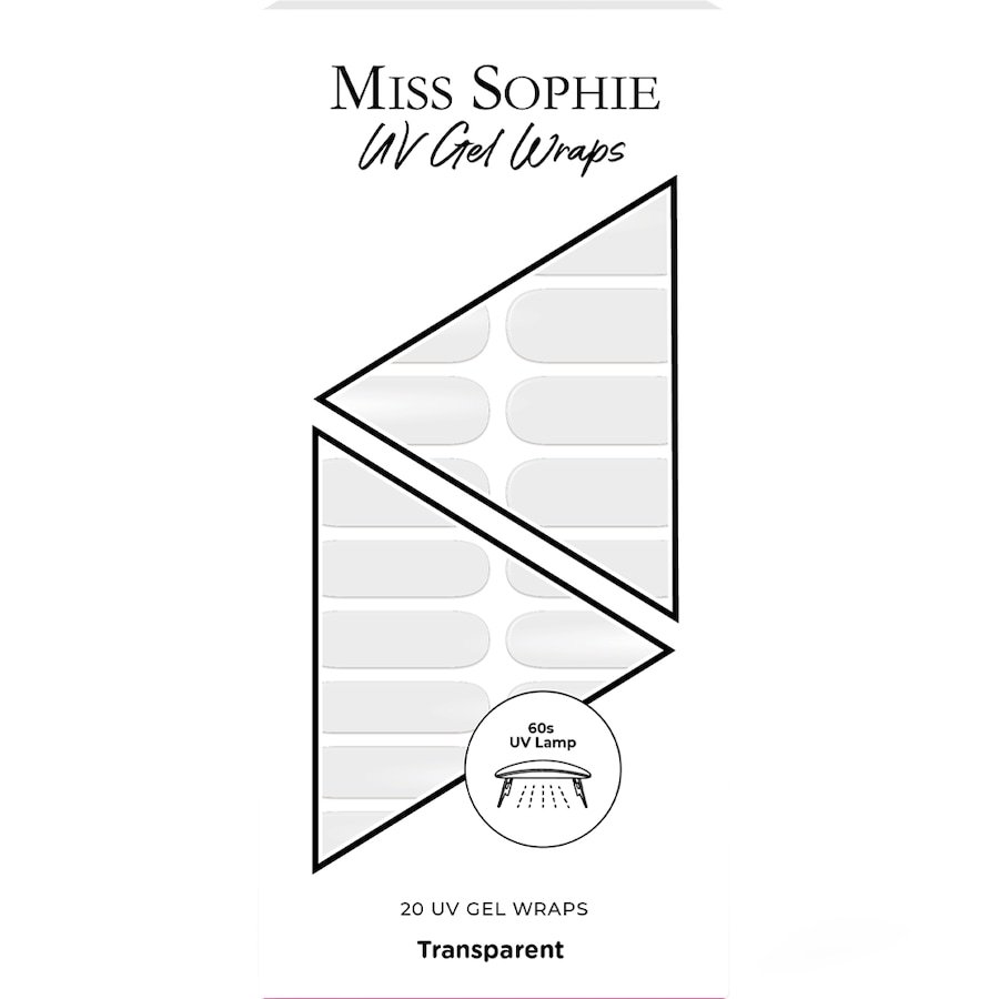 Miss Sophie's 20 okładów żelowych UV Stylizacja paznokci 1 ct Transparent