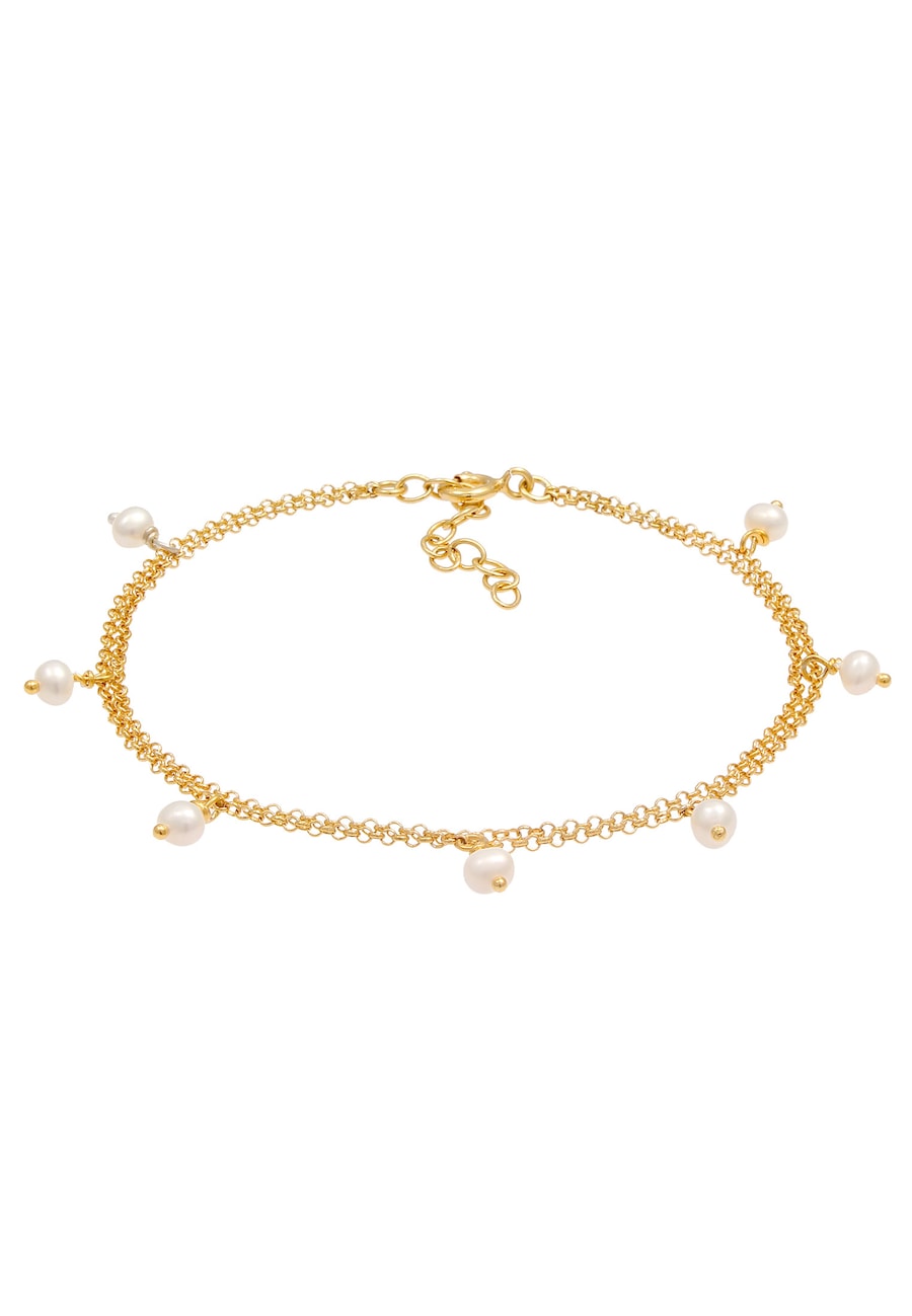 Elli Damski Wisior Perłowy Słodkowodny Zabawny 925 Sterling Silver Bransoletki 1 ct