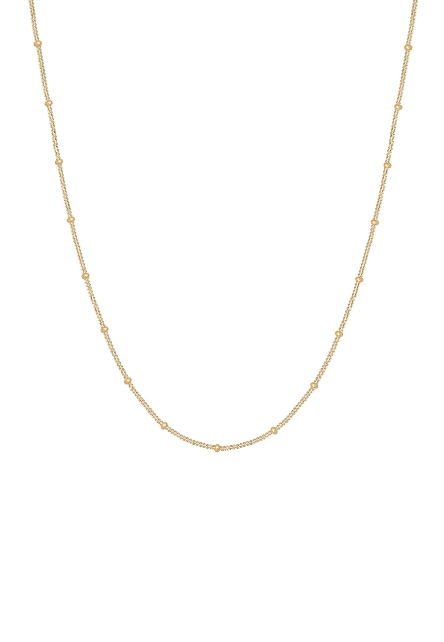 Elli Damski łańcuszek kulka Basic Classic delikatne srebro 925 Sterling Silver 80988 Naszyjniki 1 ct