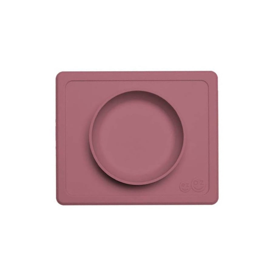 EZPZ EZPZ Silikonowa miseczka z podkładką 2w1 Mini Bowl Mauve Akcesoria 1 ct