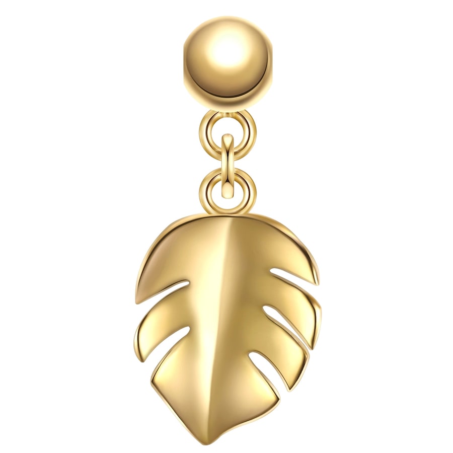 Glanzstücke München Charm Listek Srebro wysokiej próby Żółte złoto Wisiorki 1 ct Damski