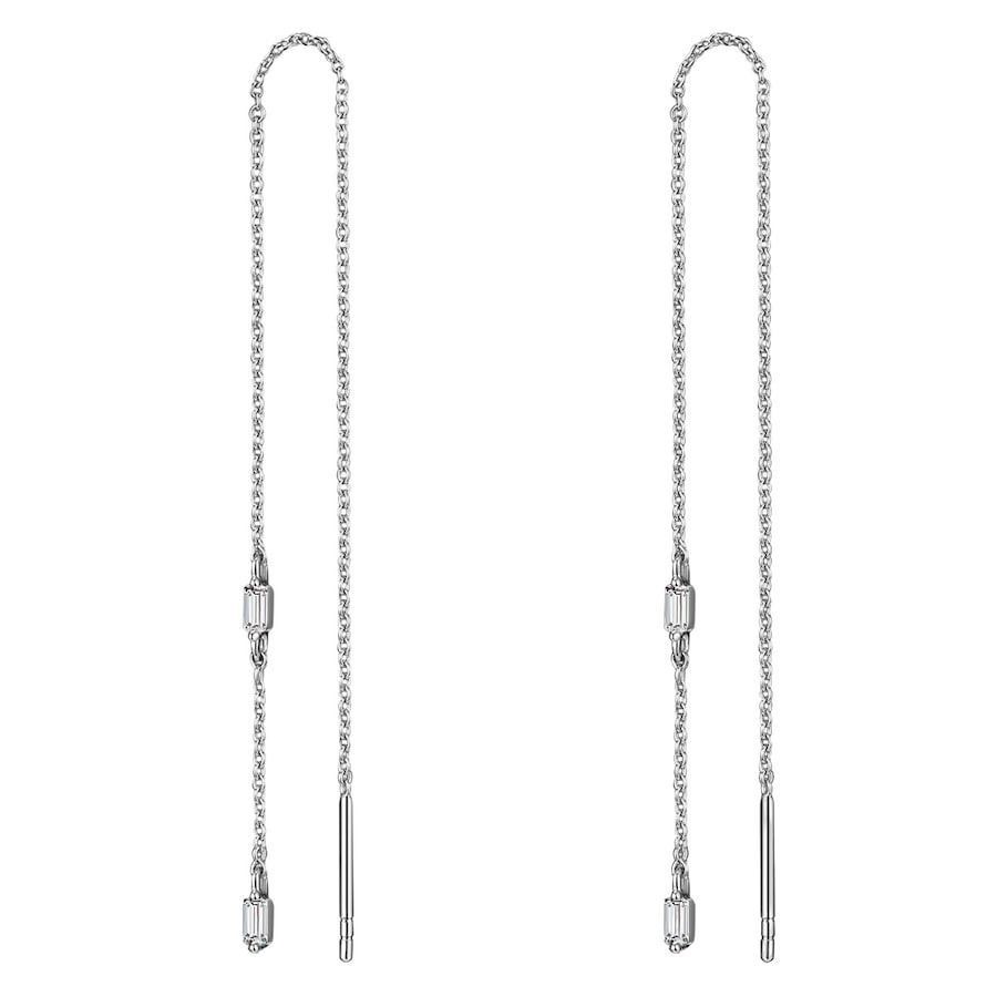 Glanzstücke München Kolczyki wiszące srebrne srebro wysokiej próby Cyrkonia żółte złoto 1 ct Damski