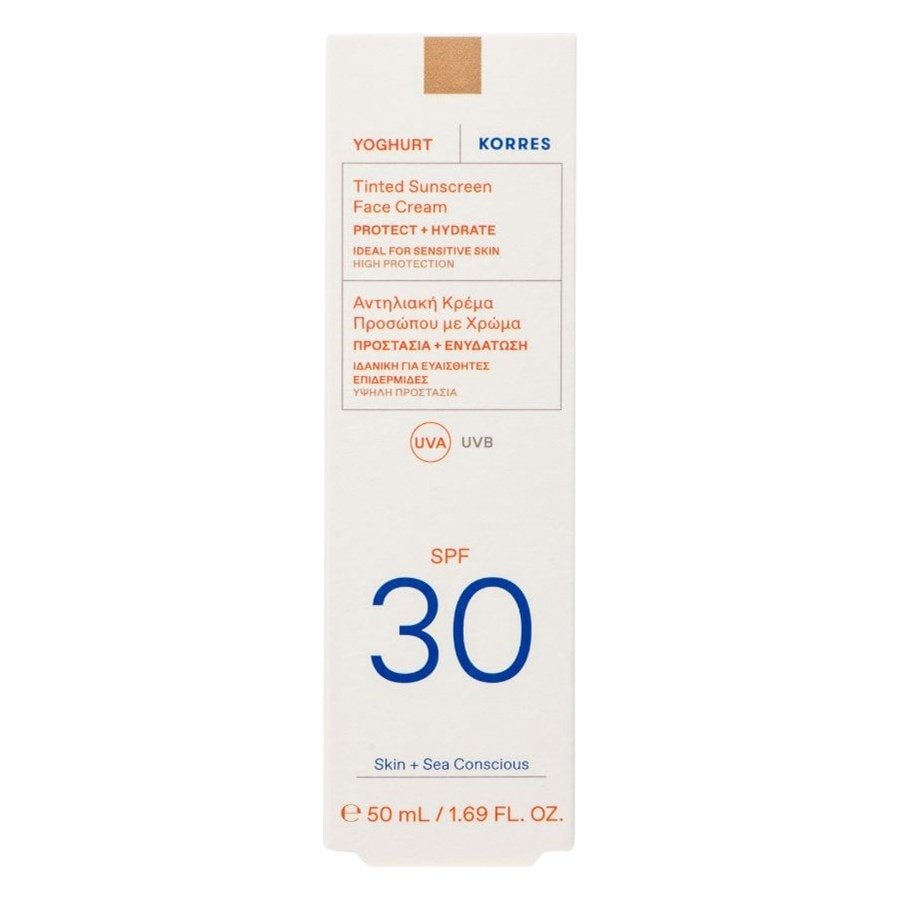 KORRES Jogurtowy krem przeciwsłoneczny do twarzy SPF30 Ochrona przeciwsłoneczna 50 ml Damski
