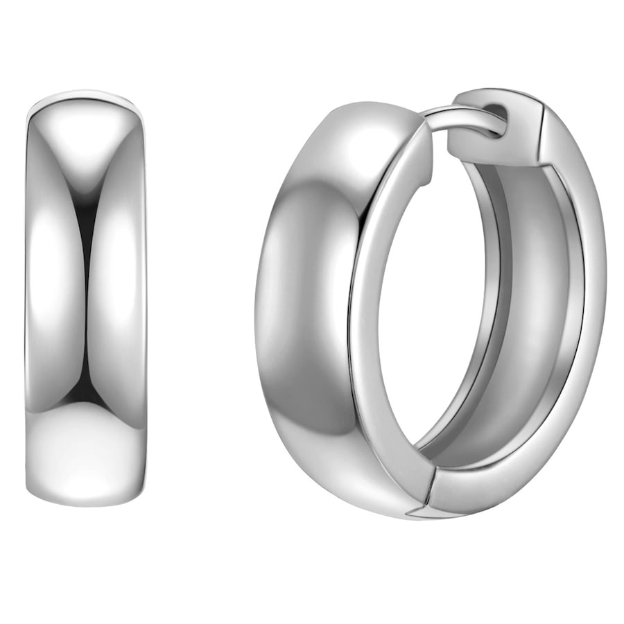 Glanzstücke München Kolczyki z Srebro wysokiej próby w Srebrny Kolczyki koła 1 ct Damski