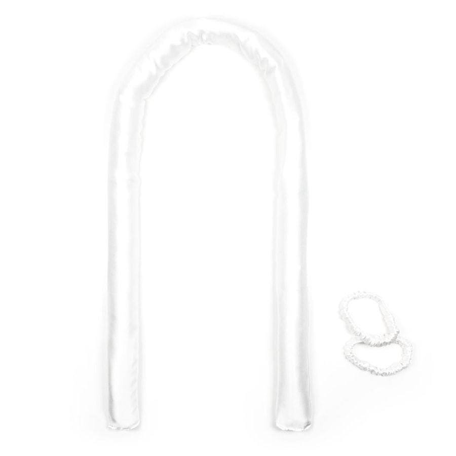 So fluffy Jedwabny wałek do kręcenia włosów Paski do spodni 1 ct Biały