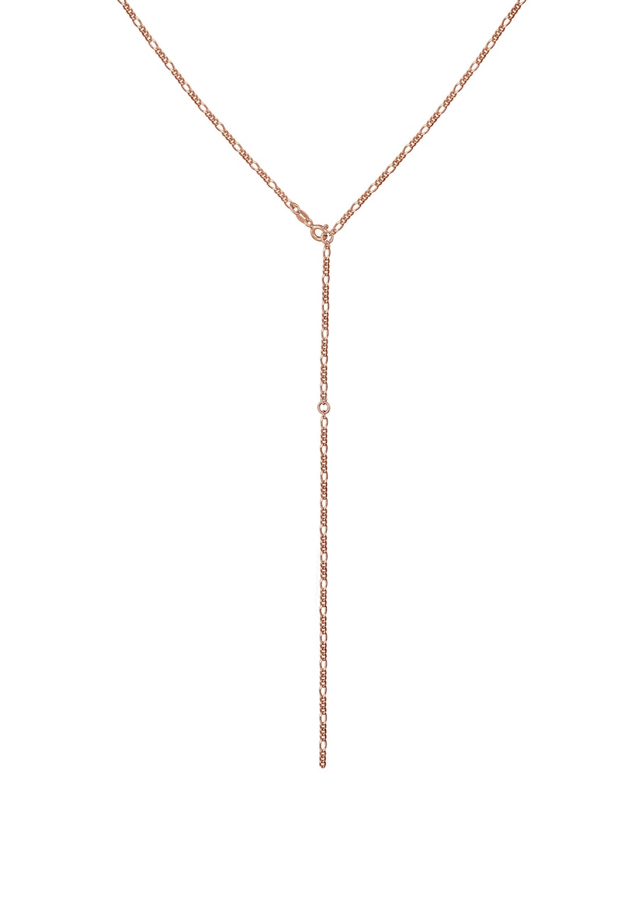 Elli Damski Figaro łańcuszek Y Trend regulowany w srebrze 925 Sterling Silver Naszyjniki 1 ct