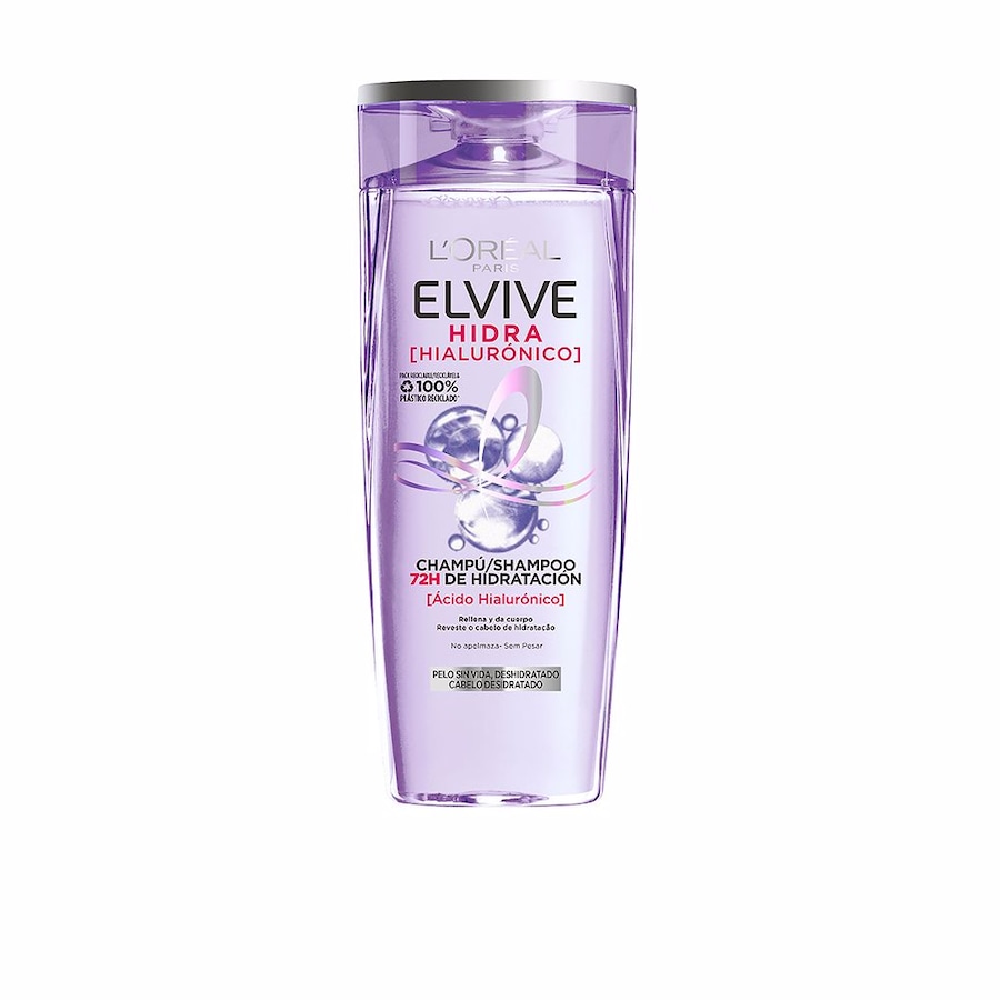 L’Oréal Paris ELVIVE HYDRA HYALURONIC szampon 72h nawilżenie Szampony 370 ml Damski
