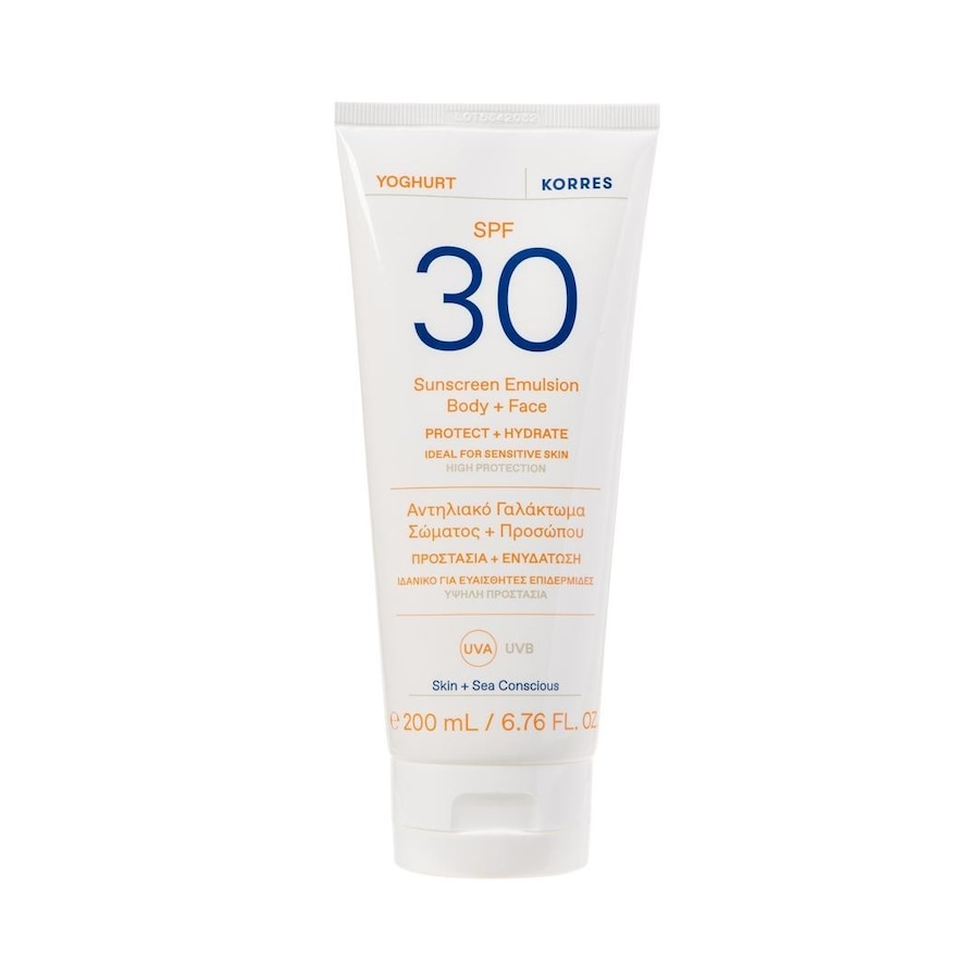 KORRES YOGHURT EMULSJA OCHRONNA DO CIAŁA I TWARZY SPF30 W SPRAYU Ochrona przeciwsłoneczna 150 ml