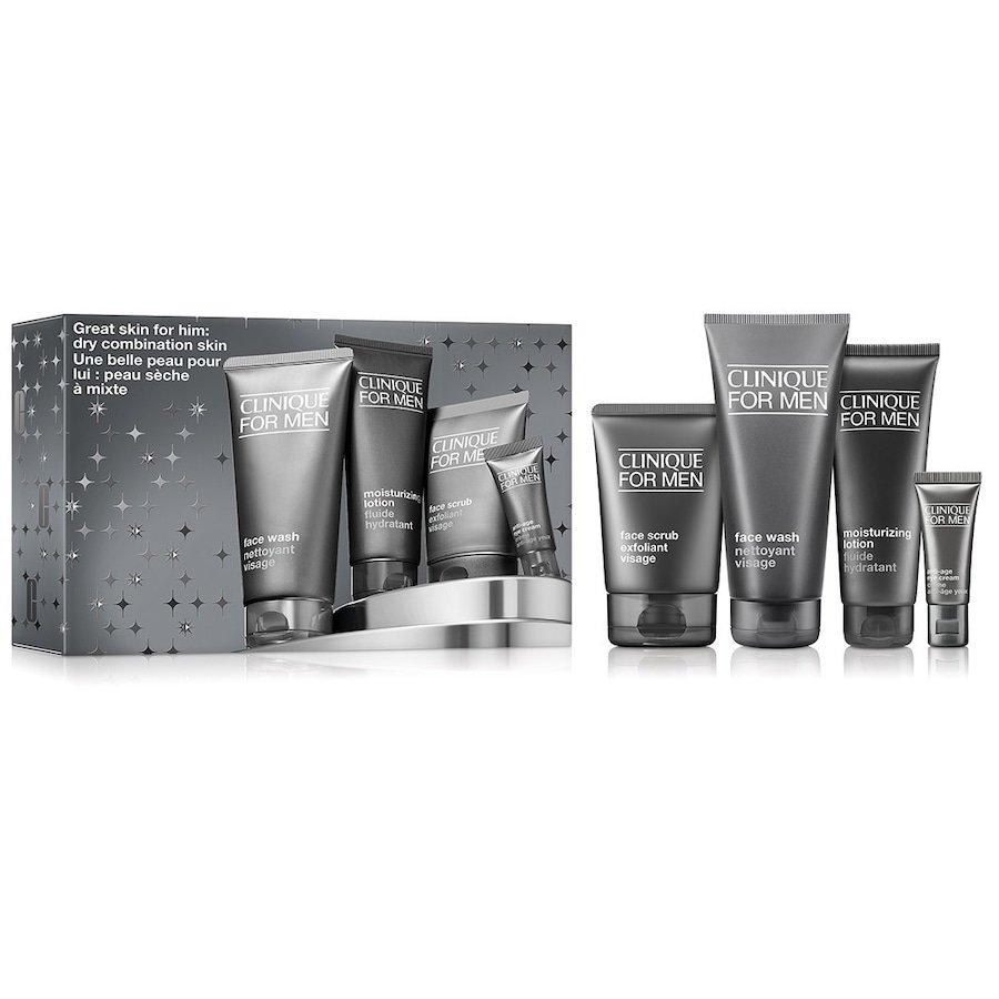 Clinique Holiday Set / Great for Him: Clinique For Men Set For Dry Combination Skin Zestawy do pielęgnacji twarzy 1 ct