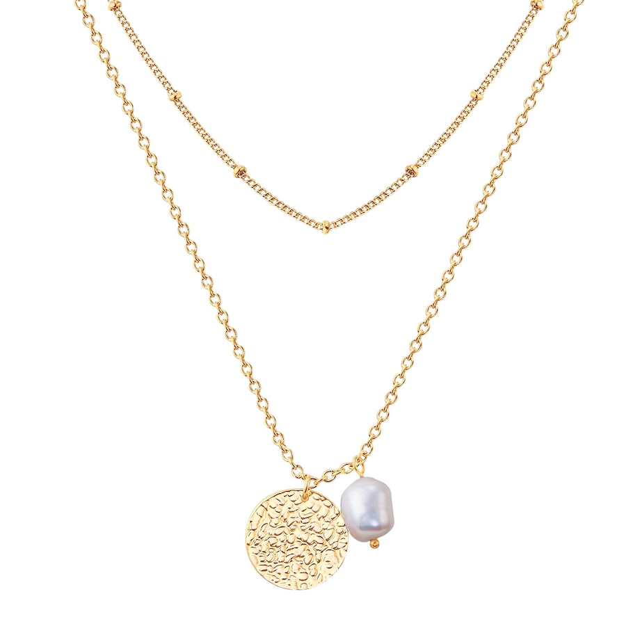 Valero Pearls Stal nierdzewna Perła hodowlana słodkowodna Naszyjniki 1 ct Damski