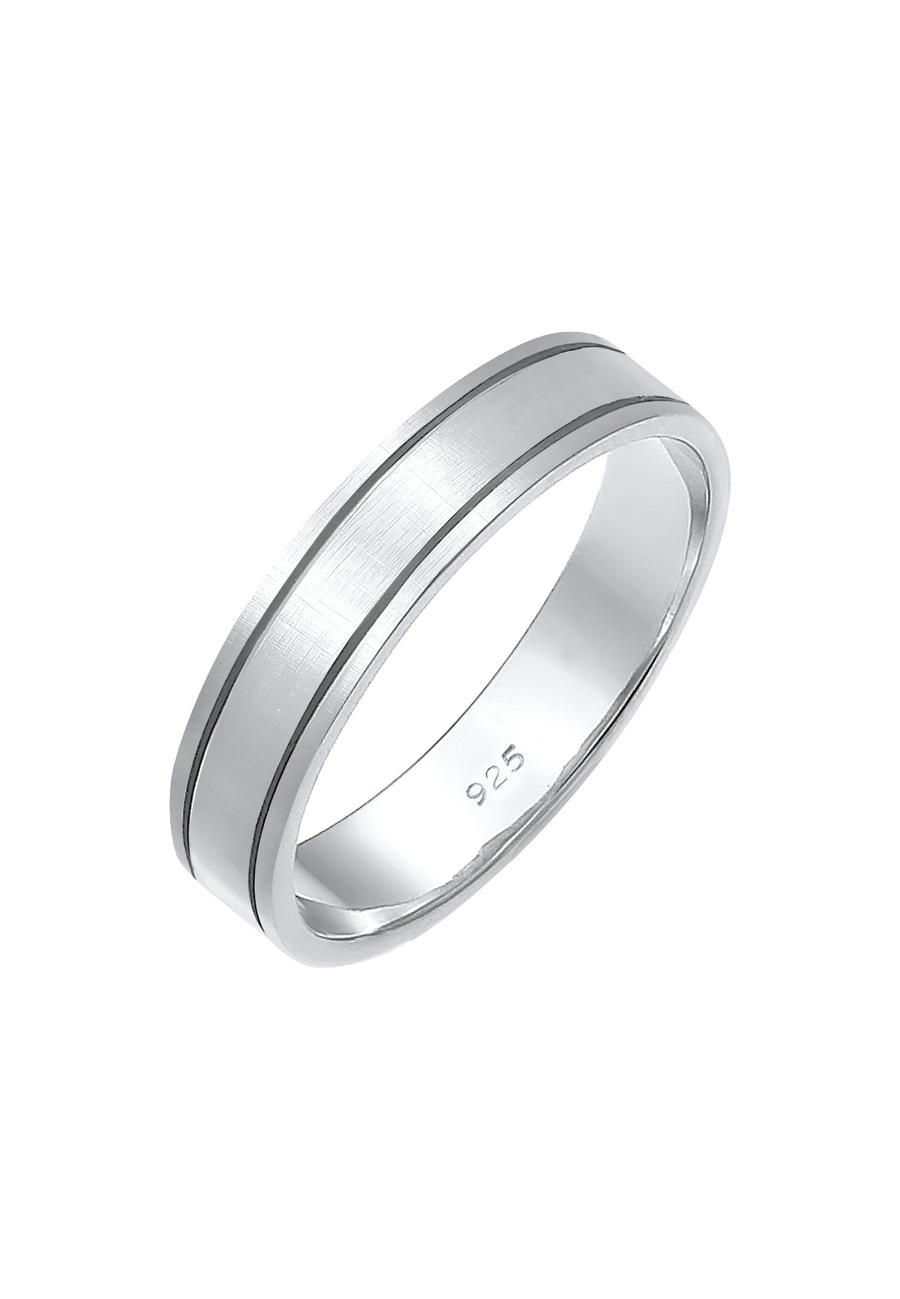 Elli PREMIUM Damska obrączka ślubna w parze srebro 925 Sterling Silver Pierścionki 1 ct Damski