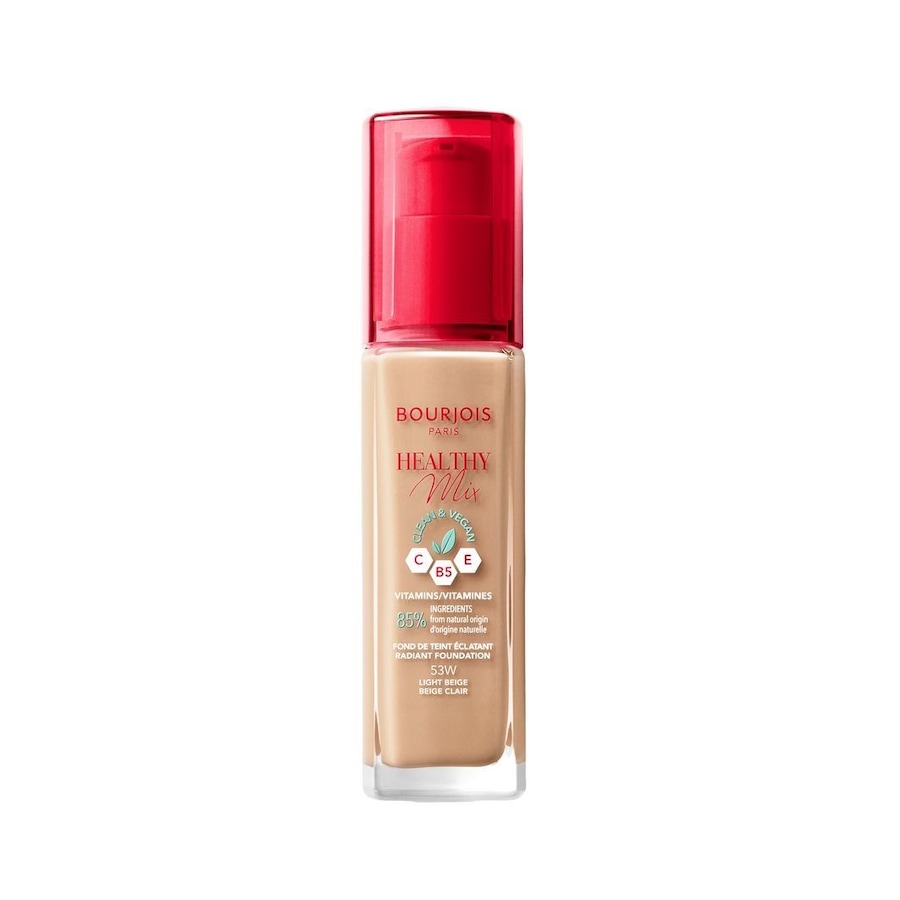 Bourjois Healthy Mix rozświetlająco- nawilżający podkład z witaminami Podkłady 30 ml 53 Light Beige