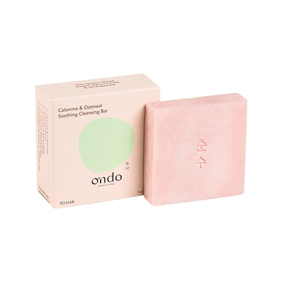 Ondo Beauty 36.5 Calamine & Oatmeal Soothing Cleansing Bar Mydła do twarzy 70 g Damski