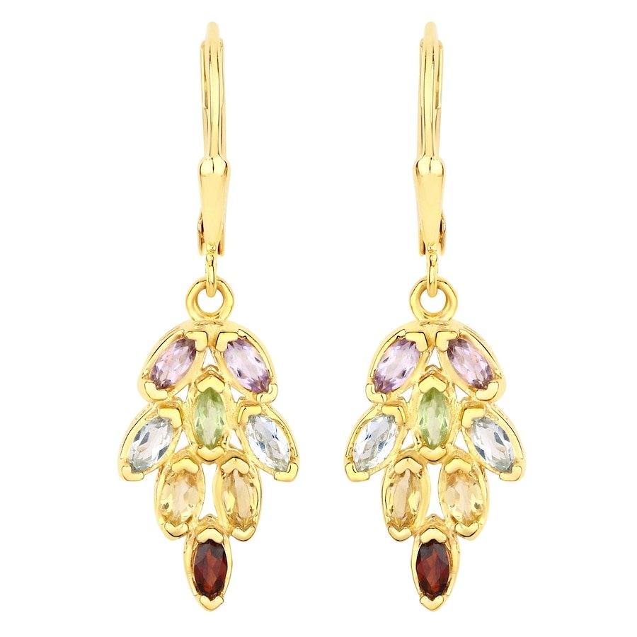 Rafaela Donata Kolczyki Srebro wysokiej próby Żółte złoto 1 ct Damski