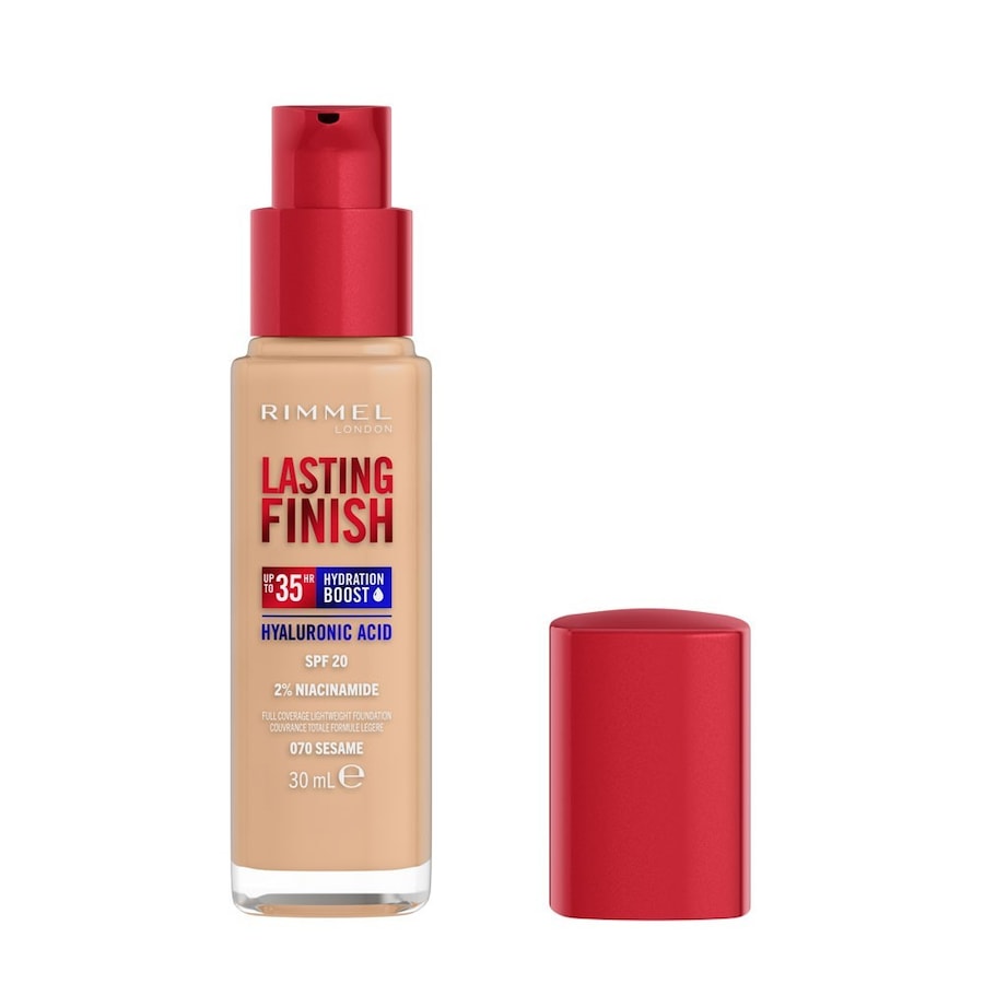 Rimmel London Rimmel Lasting Finish 35h silnie nawilżający i długotrwale kryjący podkład do twarzy z filtrem SPF20 nr 050 Fair Porcelain Podkłady 30 m