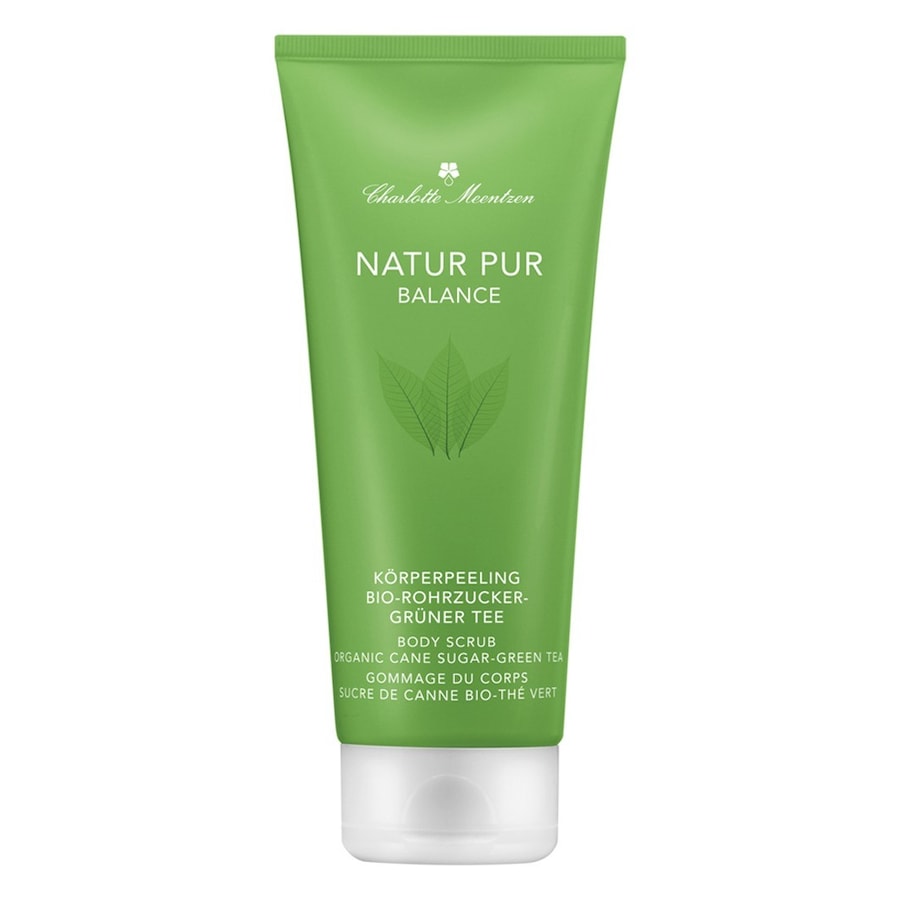 Charlotte Meentzen Natur Pur Balance Organiczny cukier trzcinowy – Zielona herbata Organiczny cukier trzcinowy – Zielona herbata Peeling do ciała 200