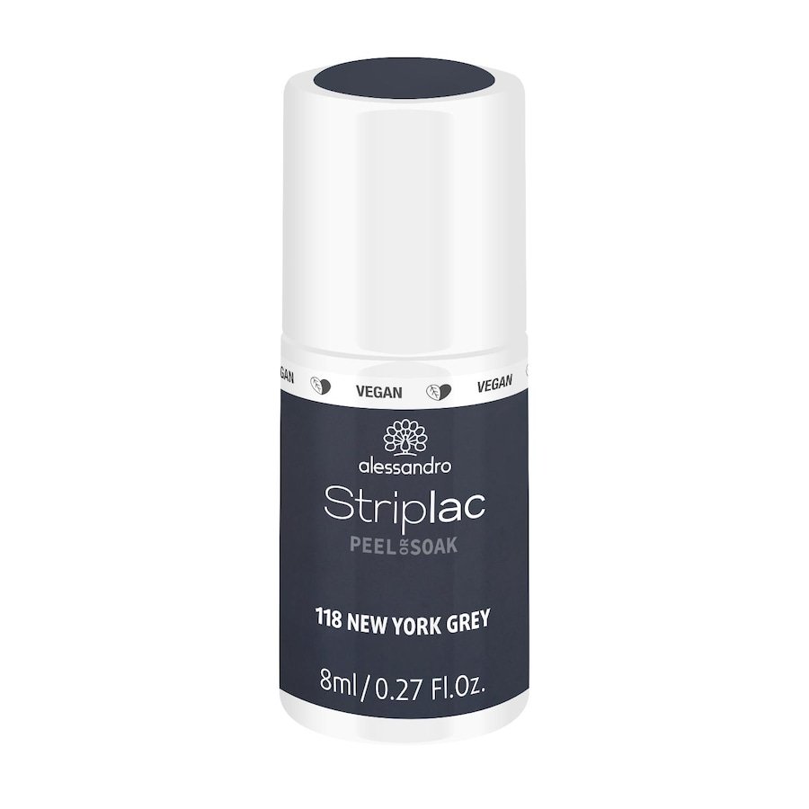 Alessandro Striplac STRIPLAC PEEL OR SOAK - VEGE Lakiery do paznokci 8 ml 118 - NEW YORK GREY