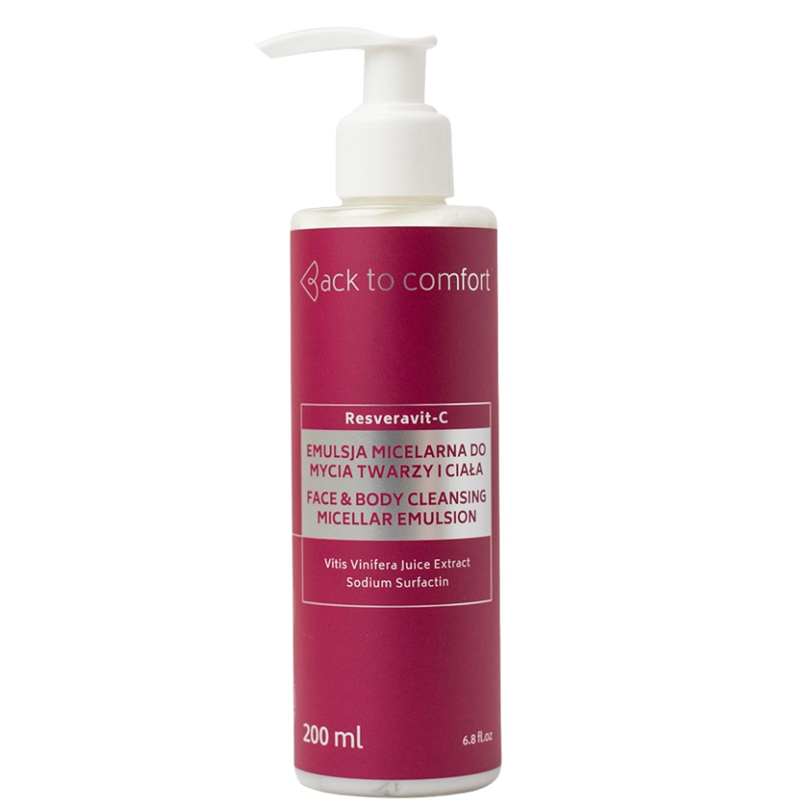 Back to comfort Resveravit-C Regenerująca emulsja do mycia twarzy i ciała Żele do mycia twarzy 250 ml Damski
