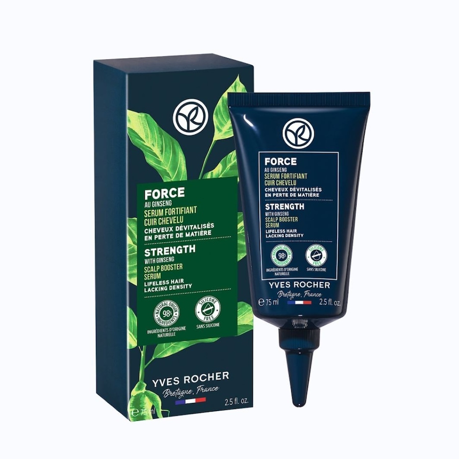 Yves Rocher SERUM WZMACNIAJĄCE DO SKÓRY GŁOWY I WŁOSÓW Z WYCIĄGIEM Z ŻEŃ-SZENIA Olejki i serum do włosów 75 ml