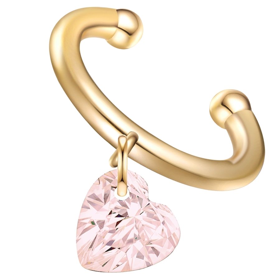 Glanzstücke München Kolczyki Serce z Srebro wysokiej próby w Różowy złoty 1 ct Damski