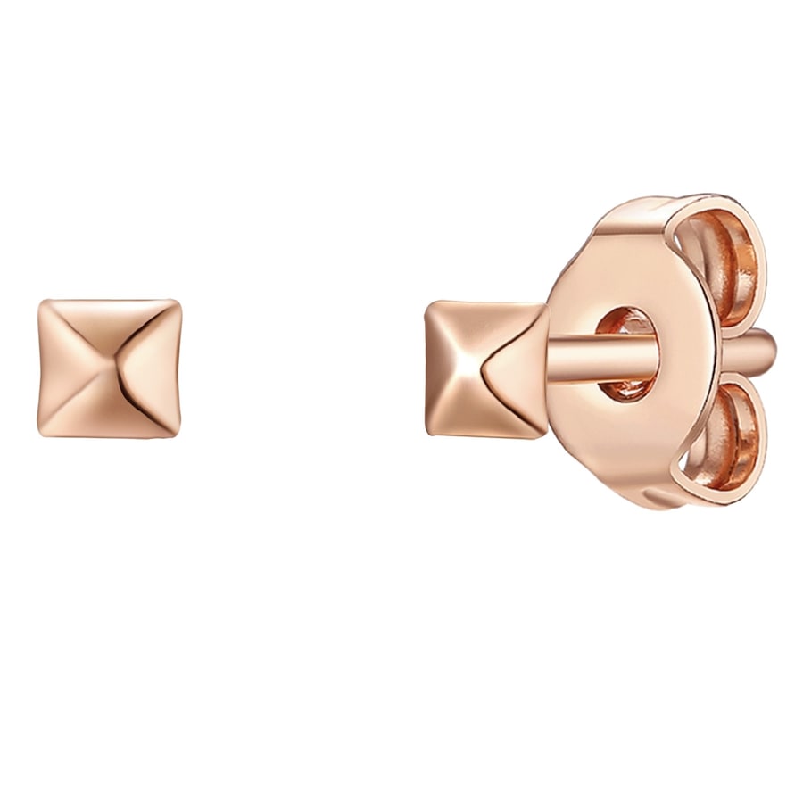 Glanzstücke München Srebrne kolczyki sztyfty srebro wysokiej próby różowe złoto Kolczyki 1 ct Damski