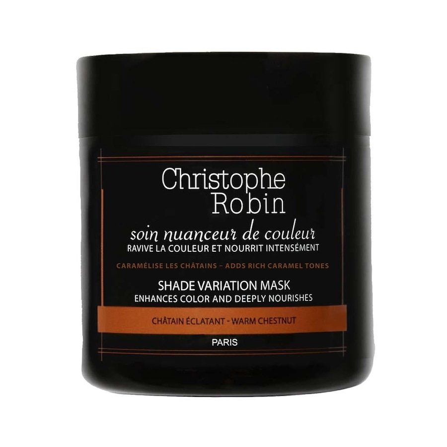 Christophe Robin Pielęgnacja zmian odcieni Shade Variation Care Warm Chestnut Maski do włosów 250 ml Bordowy