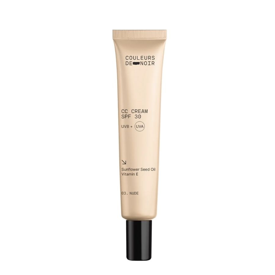 Couleurs de Noir Krem korygujący koloryt CC Cream SPF 30 Kremy BB i CC 30 ml nude
