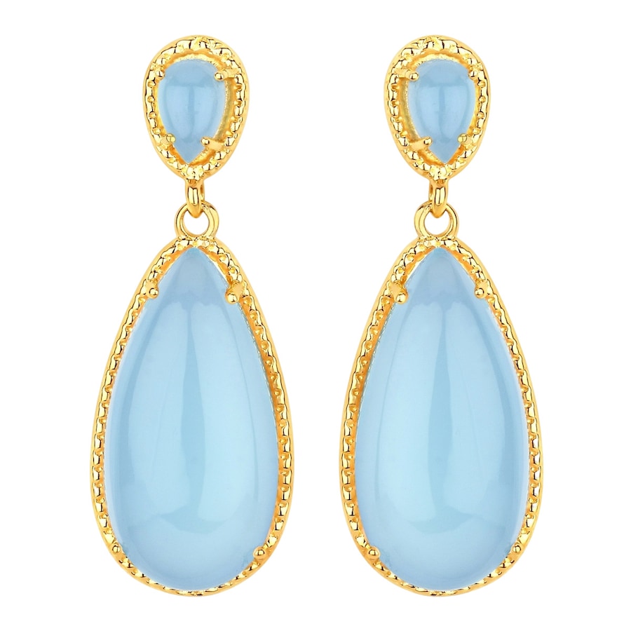 Rafaela Donata Kolczyki Srebro wysokiej próby Żółte złoto 1 ct Damski