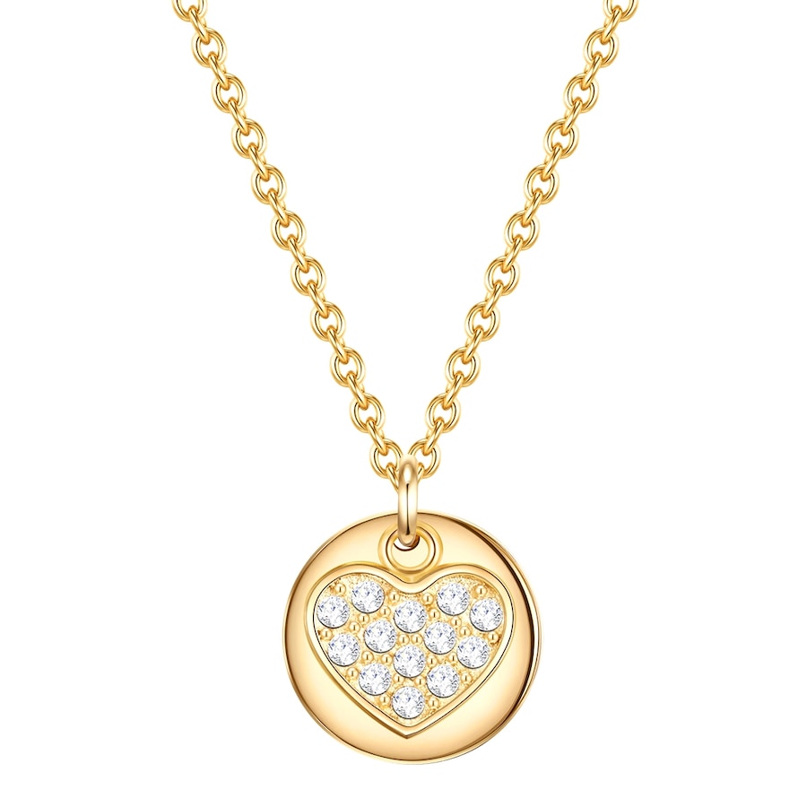 EASTSIDE Łańcuszek Serce Stal nierdzewna Żółte złoto Naszyjniki 1 ct Damski