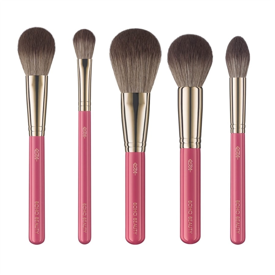 Boho Beauty ROSE TOUCH 5PC. FACE BRUSH SET Zestawy pędzli do makijażu 1 ct
