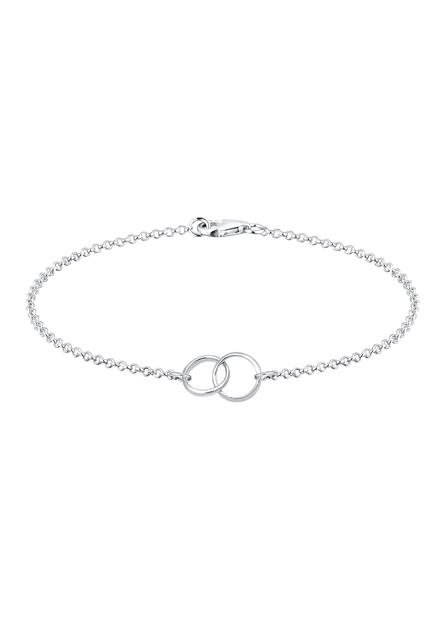 Elli Damskie obrączki Geo Minimal ze srebra próby 925 Sterling Silver Bransoletki 1 ct