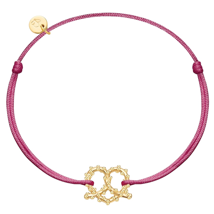 Glanzstücke München Bransoletka Precel serce Srebro wysokiej próby Srebrny Bransoletki 1 ct Damski